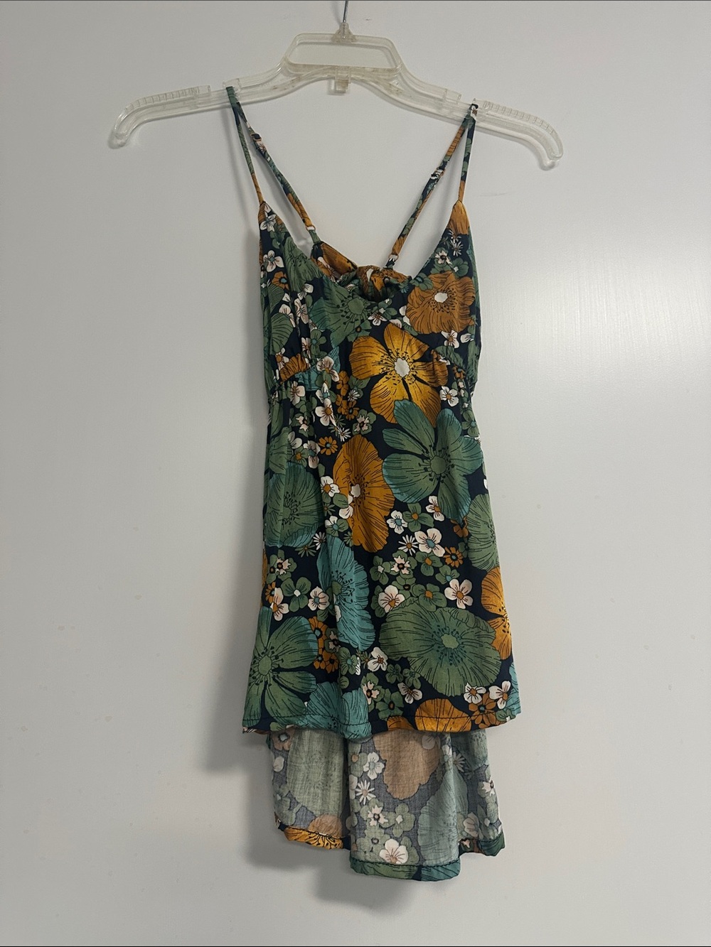 Volcom Floral Spaghetti-Strap Tank Top, Size S